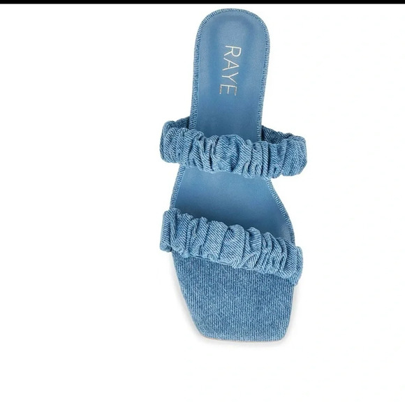RAYE Women’s Blue Denim Posh Sandal Size 8 - Picture 3 of 14